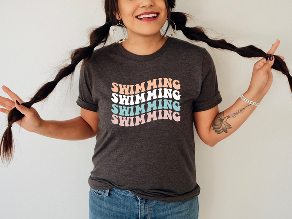 Swimming Wave Swim T-shirt