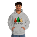 Merry and Bright Trees Unisex Heavy Blend™ Hooded Sweatshirt