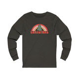 Rainbow Christmas Unisex Jersey Long Sleeve Tee (Bella+Canvas)