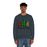 Merry and Bright  Trees Unisex Heavy Blend™ Crewneck Sweatshirt