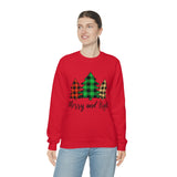 Merry and Bright  Trees Unisex Heavy Blend™ Crewneck Sweatshirt