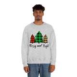 Merry and Bright  Trees Unisex Heavy Blend™ Crewneck Sweatshirt