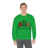 Merry and Bright  Trees Unisex Heavy Blend™ Crewneck Sweatshirt