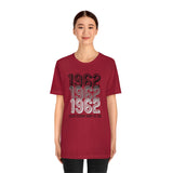 1962 Unisex Jersey Short Sleeve Tee (Bella+Canvas)