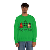 Merry and Bright  Trees Unisex Heavy Blend™ Crewneck Sweatshirt