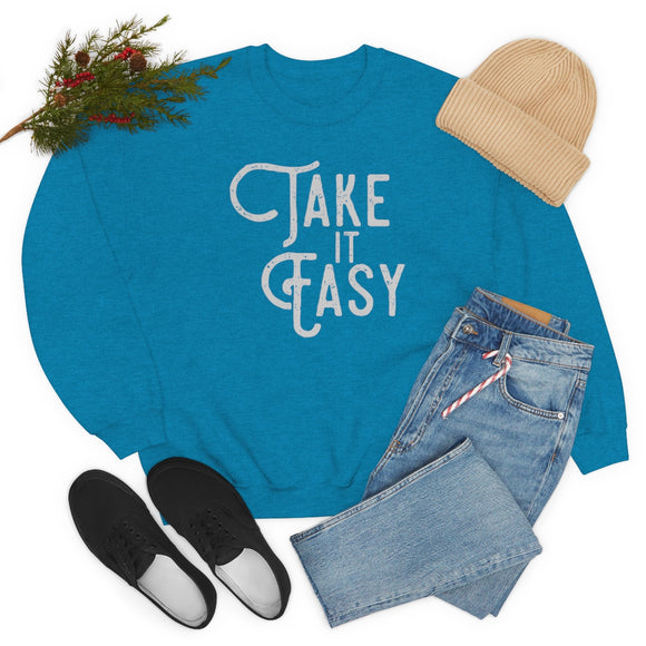 Take it Easy Unisex Heavy Blend™ Crewneck Sweatshirt