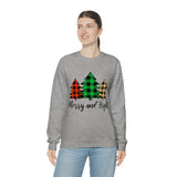 Merry and Bright  Trees Unisex Heavy Blend™ Crewneck Sweatshirt