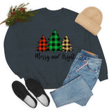 Merry and Bright  Trees Unisex Heavy Blend™ Crewneck Sweatshirt