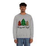 Merry and Bright  Trees Unisex Heavy Blend™ Crewneck Sweatshirt