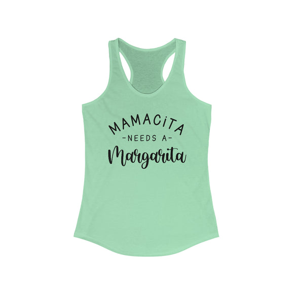 Mamacita Needs a Margarita Women's Ideal Racerback Tank (Next Level)