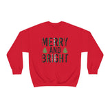 Merry and Bright Unisex Heavy Blend™ Crewneck Sweatshirt