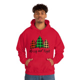 Merry and Bright Trees Unisex Heavy Blend™ Hooded Sweatshirt