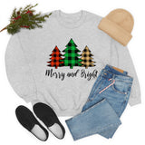 Merry and Bright  Trees Unisex Heavy Blend™ Crewneck Sweatshirt