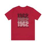 1962 Unisex Jersey Short Sleeve Tee (Bella+Canvas)