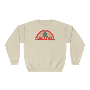 Rainbow Christmas Unisex NuBlend® Crewneck Sweatshirt (Jerzees)