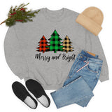 Merry and Bright  Trees Unisex Heavy Blend™ Crewneck Sweatshirt