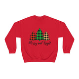 Merry and Bright  Trees Unisex Heavy Blend™ Crewneck Sweatshirt