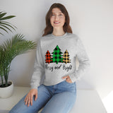 Merry and Bright  Trees Unisex Heavy Blend™ Crewneck Sweatshirt