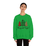 Merry and Bright  Trees Unisex Heavy Blend™ Crewneck Sweatshirt