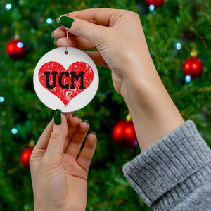 I Heart UCM Ceramic Ornament, 4 Shapes