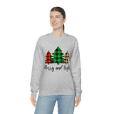 Merry and Bright  Trees Unisex Heavy Blend™ Crewneck Sweatshirt