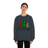 Merry and Bright  Trees Unisex Heavy Blend™ Crewneck Sweatshirt