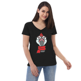 Women’s recycled v-neck t-shirt