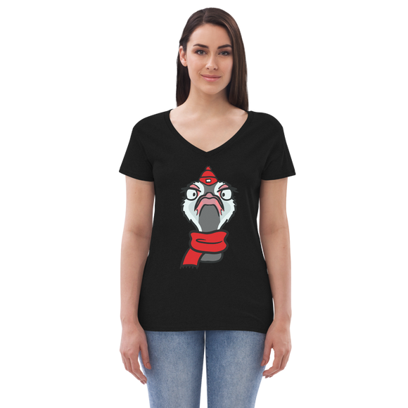 Women’s recycled v-neck t-shirt