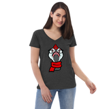 Women’s recycled v-neck t-shirt